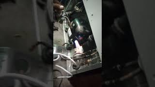 Look how fridge compressor blast in work shop