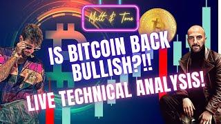 BITCOIN: BACK BULLISH?!-LIVE CHART ANALYSIS!