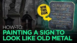 Mastering the Art of Aging: How to Paint a Sign to Look Like Aged Metal