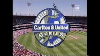 Channel Nine - Wide World Of Sports - One Day Cricket - Australia vs England - Opener (15.1.1999)