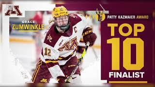 Gophers' Grace Zumwinkle: 2021 Patty Kazmaier Top-10 Finalist