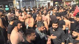 Markazi Matami Dasta UK - Chelum Imam Hussain Jaloos - Salar Bawa Syed Rukhsar Naqvi - 18/08/2024