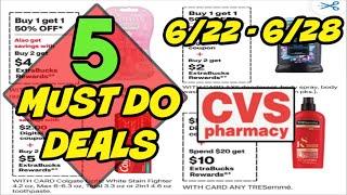5 MUST DO CVS DEALS (6/22 - 6/28)