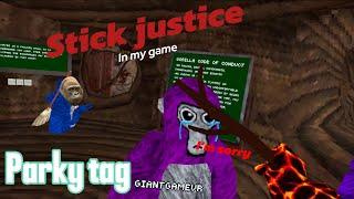 Stick justice as the owner (parky tag)