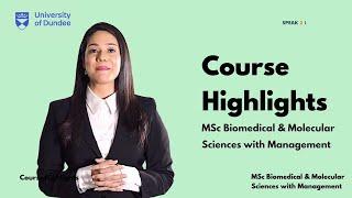 MSc Biomedical & Molecular Sciences with Management-University of Dundee,UK #biomolecular #science