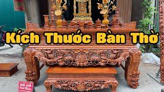 Hướng dẫn chọn kích thước bàn thờ gỗ NTN cho phù hợp ?