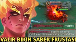 GARA-GARA VALIR SEMUA MUSUH BERANTEM! SABER ROAM SAMPE FRUSTASI & EMOSI TIDAK BISA BERGERAK! MLBB