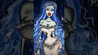 Ghoulia from monsterhigh as Emily from the corpse bride #monsterhigh #dollartist #art #corpsebride