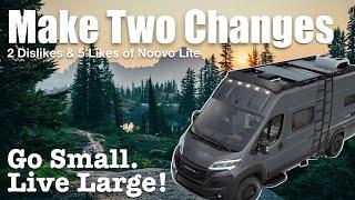 Agree or disagree with toilet? Five things liked about 2025 Noovo Lite Class B RV on Ram ProMaster.