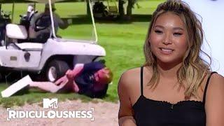 Olympian Chloe Kim Sprained Her Back Playing GOLF!  Ridiculousness