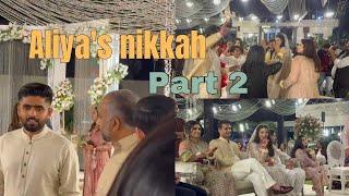 Babar Azam ka welcome | Aliya's nikkah Part 2 | Qawali py nida dar ny khoob enjoy Kiya#sidraamin