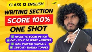 2025 Class 12 English Writing Section ONE SHOT | PDF Formats & Sample Questions | Boards  #cbse