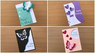 4 Tutorial birthday card ideas // ide desain kartu ucapan ulang tahun