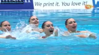 Russian Federation (RUS) Team Free Final Berlin European Aquatics Championships 2014