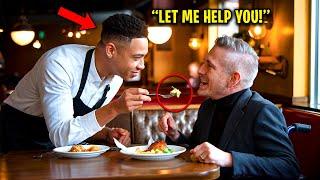 Black Waiter Feeds Disabled Customer, Not Knowing He’s About To Change His Life