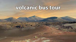 Timanfaya volcanoes bus tour (lanzarote) 4K