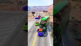 Realistic Highway Car Crashes #276 - BeamNG Drive #shorts #crashsimulation #beamng #crash