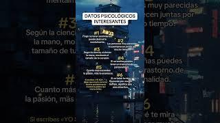 Datos psicológicos #datos #psicologia #consejos #tiempos #animos #tips