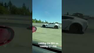 1000hp C6 VS 1000 C7 Corvette