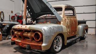 1952 Ford F1 Pickup Truck Racing 5.0L Coyote Build Project