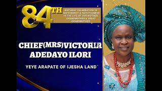 CHIEF (MRS) VICTORIA ADEDAYO ILORI AT 84 #birthday #princess @youtubecreators #royalbirthday