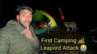 My First Night Camping ️ Leopard Ni kiya Attack  Alone