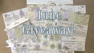 June 2020 Giveaway! CLOSED | "Lavender Hills" Paper Collection by Craft O'Clock |