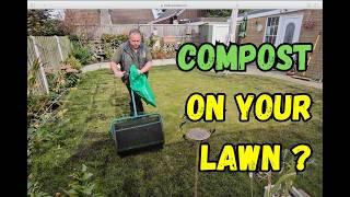 Using compost as a simple topdressing to thicken and green your lawn