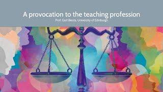 Teaching is not a moral profession: a provocation by Prof. Gert Biesta