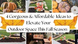 4 Gorgeous & Affordable Ideas to Elevate Your Outdoor Space This Fall Season|Early Fall Decorate