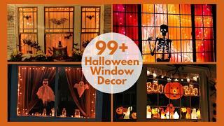 99+ Best Scary Halloween Window Decorations Ideas Including Clings, Silhouettes, and Lights