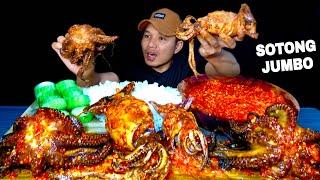 MUKBANG MAKANAN LAUT PEDAS CUMI SOTONG GURITA SAMBAL TERPEDAS DAN NASI PUTIH