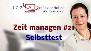 Zeit managen #21 Selbsteinschätzung