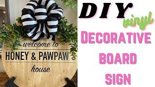 DIY VINYL DECORATIVE SIGN | EASY | SIMPLE | MOTHERS DAY GIFT IDEA