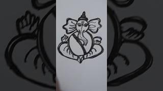 tutorial of drawing ganesh ji  #art #shorts #trending #ytshorts #painting