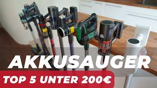 AKKUSAUGER unter 200€ im TEST 2023 (SKANDAL aufgedeckt!) - TOP 5 beste Akkustaubsauger