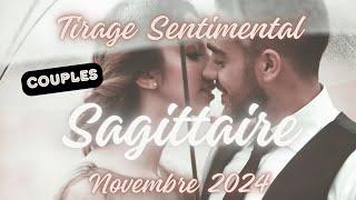  COUPLE SAGITTAIRE ️ Tirage Sentimental ️ Novembre 2024 Voyance Guidance Amour Flamme jumelle