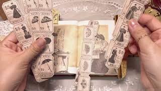 ASMR 간단하게 꾸며보기 #journal #asmr #vintage #scrapbooking #haul #ダイアリー #飾り付け