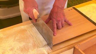 japanese street food - Art of making SOBA NOODLES そば