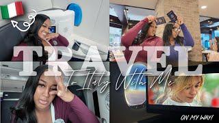TRAVEL WITH ME ON MY 14HOUR FLIGHT TO ITALY!