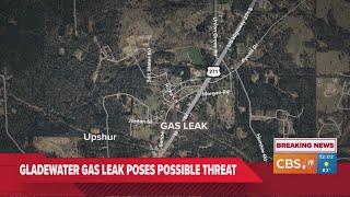 Gladewater police ask some residents to leave the area due to major gas leak posing possible threat