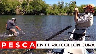 Esto nos pasó el primer día de pesca en Collón Curá...