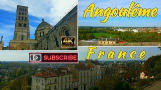 Angoulême - France  walking  tour around Saint-Pierre Cathedral district [4K]