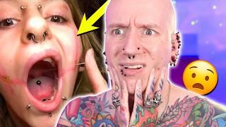 Hand Piercing With A PIERCING GUN! | Instagram DMs 63 | Roly