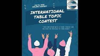 International Table Topic Contest 2021 | Astana Toastmasters Club