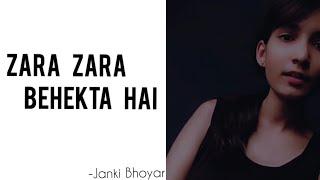 Zara Zara Behekta Hai | RHTDM | Short Cover By Janki Bhoyar   #shorts