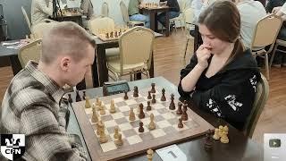 FM Megavolt (2319) vs WFM Fatality (2102). Chess Fight Night. CFN. Blitz