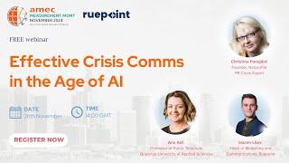 Effective Crisis Communication in the Age of AI