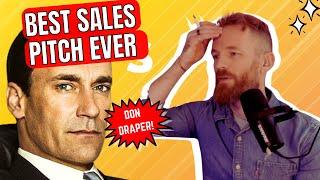 Pitch Trainer reacts to BEST SALES PITCH EVER - DON DRAPER SALES PITCH