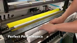 Coreless Thermal Cash Register Paper  Roll Slitting Rewinding Machines - POS Paper Slitter Rewinders